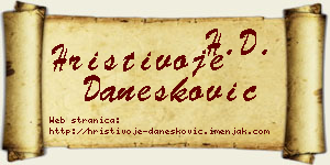 Hristivoje Danesković vizit kartica